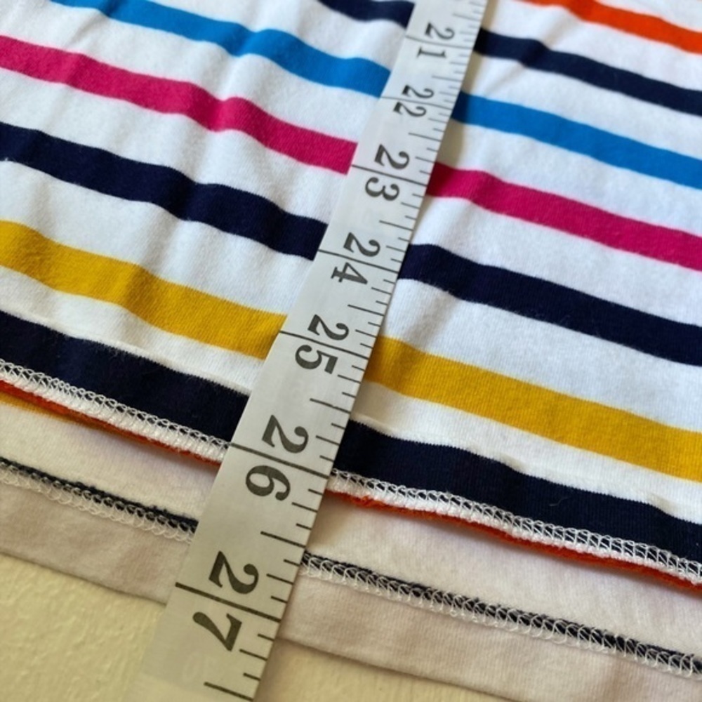 KIM‎ ROGERS STRIPED 3/4 RUFFLE Bell Sleeve Top - Picture 8 of 11